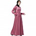 Umbrella abaya with matching belt- Puce Pink Umbrella abaya with matching belt- Puce Pink